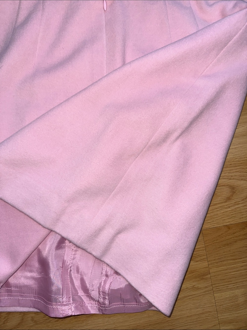 Vintage Escada Margaretha Ley Pink Pencil Skirt Wool Cashgora 1980 size 40 US 8 - Picture 12 of 13
